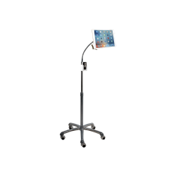 CTA Digital Heavy-Duty Gooseneck Floor Stand Stand For Tablet Aluminum Screen Size: 7"-13" Floor Standing