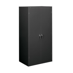 HON® Brigade Steel Storage Cabinet, 5 Adjustable Shelves, 71 3/4"H x 36"W x 24 1/4"D, Charcoal