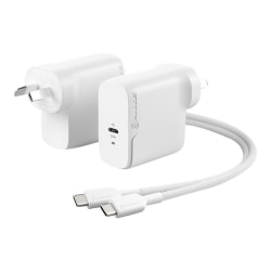 ALOGIC Rapid Power 1X65 GaN Charger - Power adapter - 65 Watt - 3.25 A - PD 3.0 (USB-C) - on cable: USB-C - white - United States