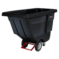 Rubbermaid Commercial 850lb Capacity Utility Tilt Truck, 850 lb Capacity, 33.50"W x 72.20"D x 43.80"H, Black