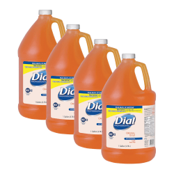 Dial® Original Gold Antibacterial Liquid Hand Soap, 128 Oz, Carton Of 4 Bottles