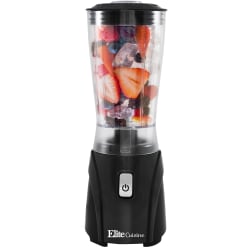 Elite Mini Personal Blender With Stainless-Steel Blades, Black