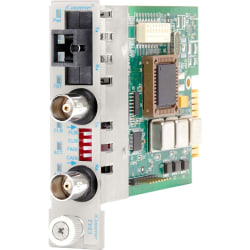 Omnitron iConverter T3/E3 Single-Fiber Media Converter Coaxial SC Single-mode 40km BiDi Module - 1 x T3/E3/DS-3; 1 x SC Single-mode Single-Fiber (1550/1310); Internal Module; Lifetime Warranty
