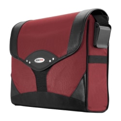 Mobile Edge Select Messenger Case - Top-loading - Adjustable Shoulder Strap - Ballistic Nylon - Red, Black
