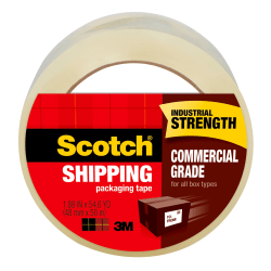 Scotch® Commercial Grade Packing Tape, 1-7/8" x 54.6 Yd., Clear
