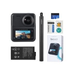 Kandao QooCam 3 - Travel Combo - 360° action camera - 5.7K / 30 fps - Wireless LAN, Bluetooth