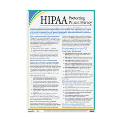 ComplyRight™ HIPAA Protecting Patient Privacy Poster, English 12" x 18"