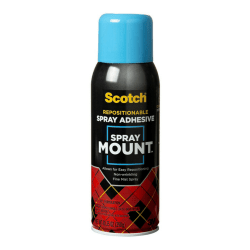 Scotch® Spray Mount™ Spray Adhesive, Clear, 10.25 Oz.