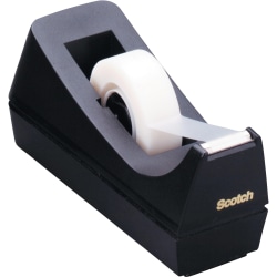 Scotch® Desk Tape Dispenser, 100% Recycled, Black