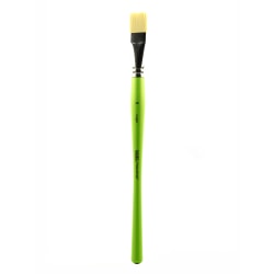 Liquitex Free-Style Detail Paint Brush, Size 12, Synthetic, Bright Bristle, Green