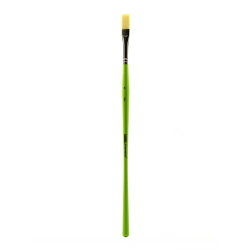 Liquitex Free-Style Detail Paint Brush, Synthetic, Size 6, Flat Bristle, Green