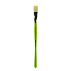 Liquitex Free-Style Detail Paint Brush, Synthetic, Size 12, Flat Bristle, Green