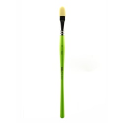 Liquitex Free-Style Detail Paint Brush, Synthetic, Size 10, Filbert Bristle, Green
