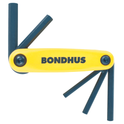 Bondhus GorillaGrip 5-Piece Fold-Up Tool Set, Inch