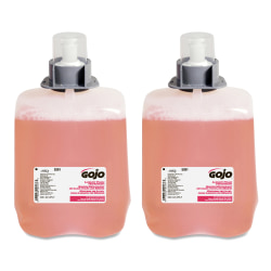 GOJO® FMX-20 Luxury Foam Hand Soap, Cranberry Scent, 67.6 Oz, Carton Of 2 Refills