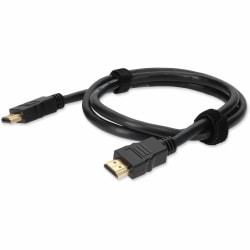 AddOn 6ft HDMI Cable - HDMI cable with Ethernet - HDMI male to HDMI male - 6 ft - black