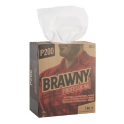 Brawny P200 Professional Disposable Cleaning Towels, 8" x 12-1/2", 148 Wipes Per Box, 20 Boxes Per Case
