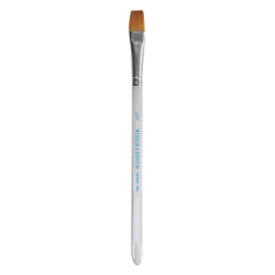 Winsor & Newton Series 995 Aquarelle Golden Nylon Paint Brush, 1/2", Flat Wash Bristle, Nylon, Clear