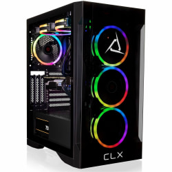 CLX Gaming Desktop PC, Intel Core i7, 32GB Memory, 4TB Hard Drive, 1TB Solid State Drive, Windows 11 Home