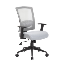 Boss Office Products Mesh-Back Task Chair, Gray/Black