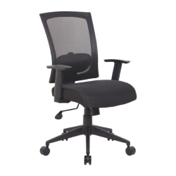 Boss Office Products Mesh-Back Task Chair, Black