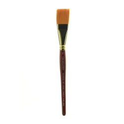 Grumbacher Goldenedge Watercolor Paint Brush, 1", Stroke Bristle, Sable Hair, Dark Red