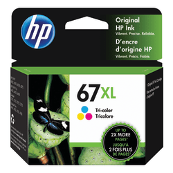 HP 67XL Tri-Color High-Yield Ink Cartridge, 3YM58AN