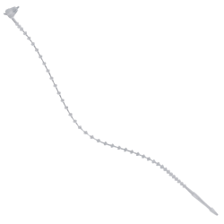 Partners Brand Beaded Security Ties, 8", Natural, Case Of 2,000