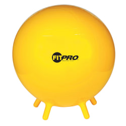 Champion Sports FitPro Ball With Stability Legs, 25 5/8", Yellow