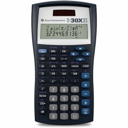 Texas Instruments® TI-30X IIS Solar Scientific Calculator, Black/Blue/White
