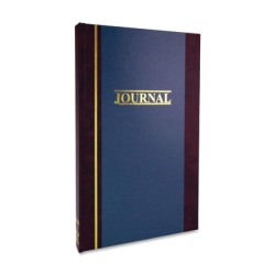 Wilson Jones S300 Single Entry Ledger Account Journal - 150 Sheet(s) - 7 1/4" x 11 3/4" Sheet Size - Blue - White Sheet(s) - Blue Cover - 1 Each