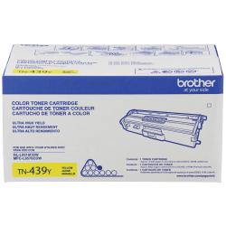 Brother® TN-439 Yellow Extra-High Yield Toner Cartridge, TN-439Y