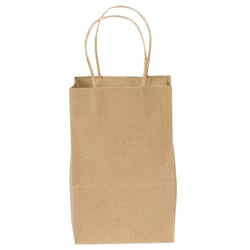 Duro Bag Novolex™ Paper Shopping Bags, 8 3/8"H x 5 1/4"W x 3 1/4"D, Kraft, Carton Of 250