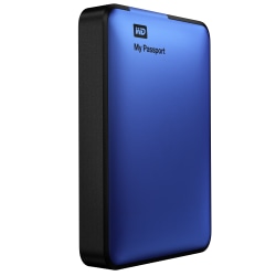 Western Digital® My Passport™ 2TB Portable External Hard Drive For Apple® Mac®, USB 3.0/2.0, Black/Blue