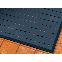 M+A Matting Cushion Complete With Holes, 3' x 10', Black