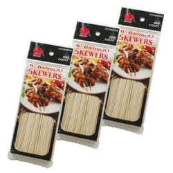 Primeware Bamboo Skewers, 6", Natural, Carton Of 1,500