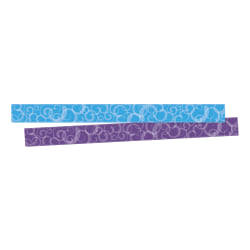 Barker Creek Double-Sided Border Strips, 3" x 35", Surf's Up North Shore, Set Of 24