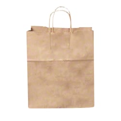 Duro Bag Novolex™ Paper Junior Mart Shopping Bags, 13"H x 13"W x 7"D, Kraft, Carton Of 250