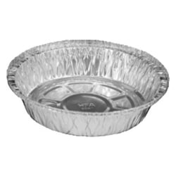 HFA Foil Pans, 24 Oz, 9" x 1 1/16", Silver, Carton Of 200