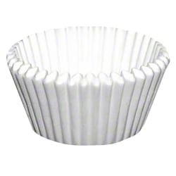Paterson Paper Baking Cups, 3 1/2" x 1 1/2", White, Case Of 10,000