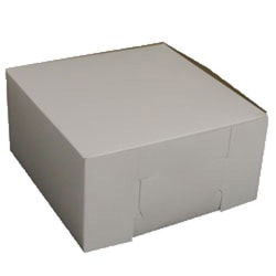 Cake Boxes, 10" x 10" x 5", White, Case Of 100