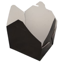 Biopak Food Containers, 4" x 4" x 2", Black, Case Of 450