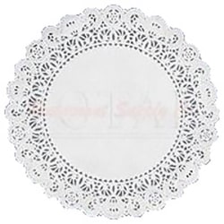 Round Lace Doilies, 5", Carton Of 1,000