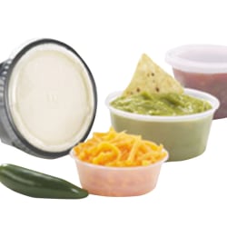 Plastic Food Portion Cups, 3.25 Oz, Clear, Tube Of 250