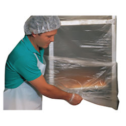Plastic Mobile Bun Rack Covers, 52" x 80", Carton Of 50
