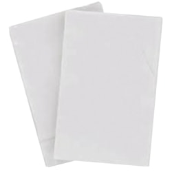 Paterson Pacific 1-Ply Linen-Like Napkins, 17" x 17", White, Case Of 500