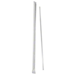Goldmax Individually Wrapped Flexible Straws, 7 3/4", Clear, Case Of 5,000
