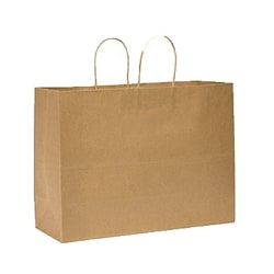 Duro Bag Novolex™ Paper Shopping Bags, 12"H x 16"W x 6"D, Kraft, Carton Of 250