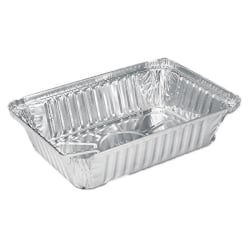 HFA Foil Pans, Roasting, 168 Oz, 16" x 12" x 2", Silver, Carton Of 100