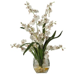 Nearly Natural 19" Dancing Lady Orchid, White